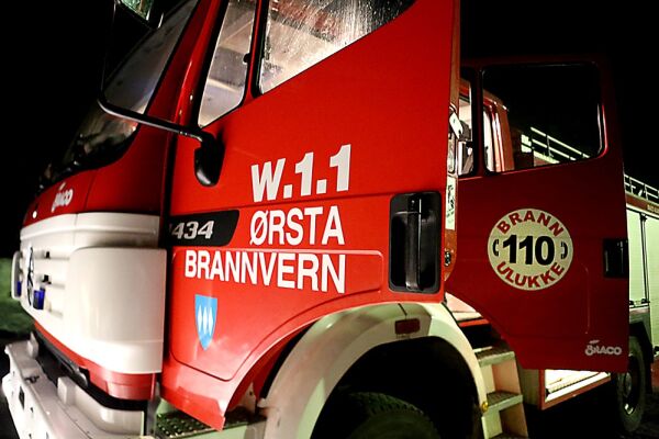 Søppelbrann i Ørsta