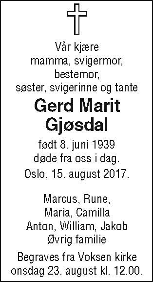 Gerd Marit Gjøsdal