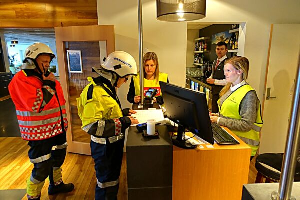 Brannøving på Hotell Ivar Aasen
