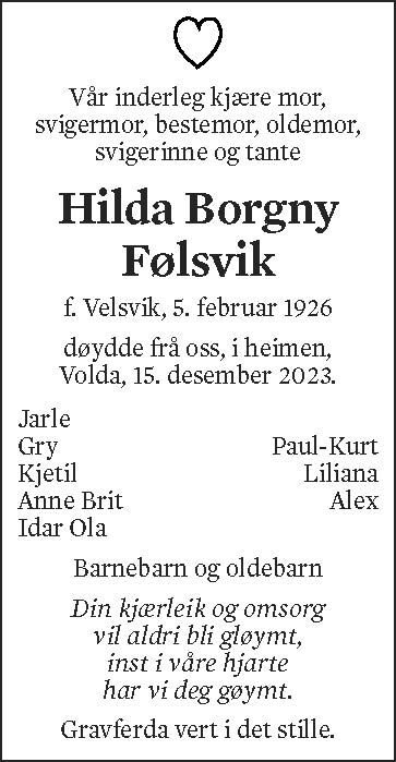 Hilda Borgny Følsvik