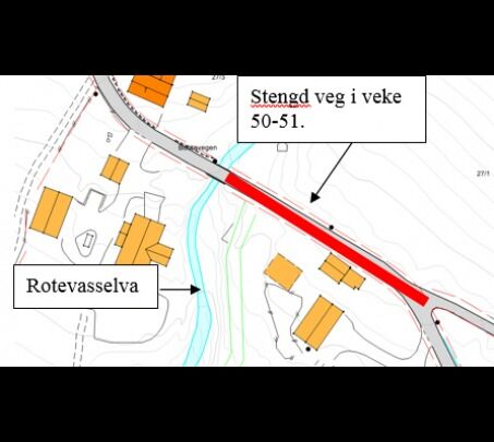 Stengjer Botnavegen neste veke