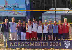 KFUM Volda Volleyball med medaljar i sandvolleyball-NM