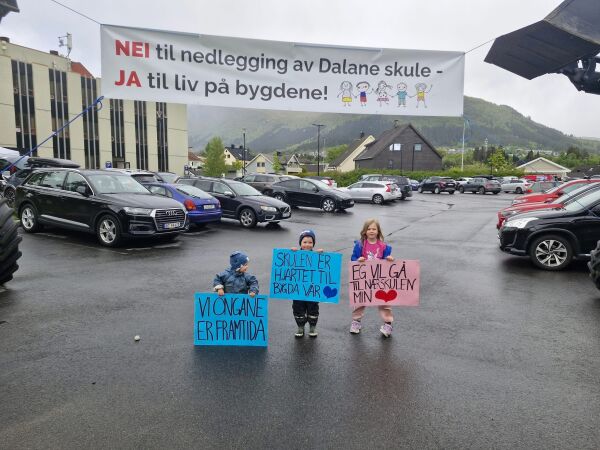 Demonstrasjon ved Ørsta rådhus