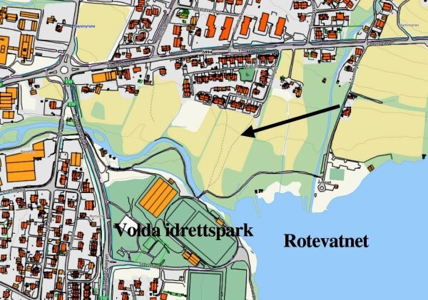 Ynskjer bustader ned mot elva