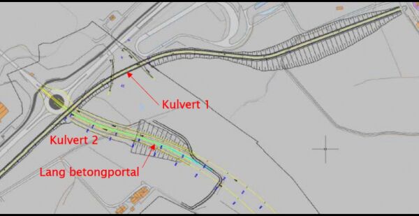 Krev Torvmyrvegen inn i plan