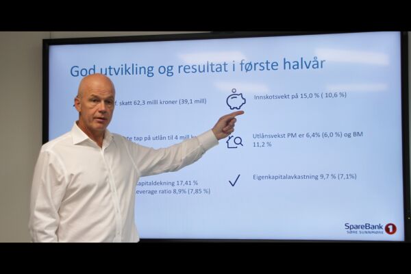 Solid utvikling for SpareBank 1 Søre Sunnmøre