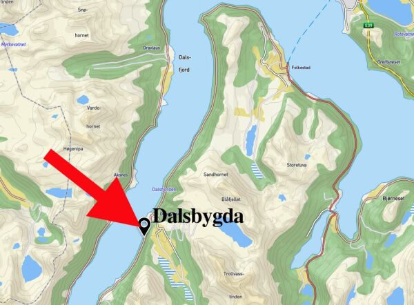 Ras på Dalsfjordvegen