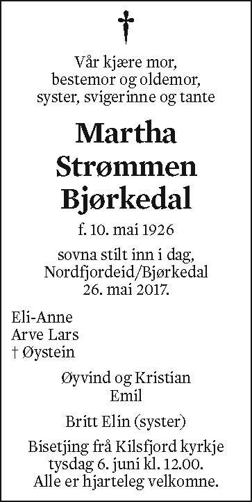 Martha Strømmen Bjørkedal