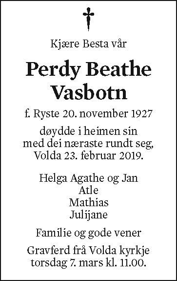 Perdy Beathe Vasbotn