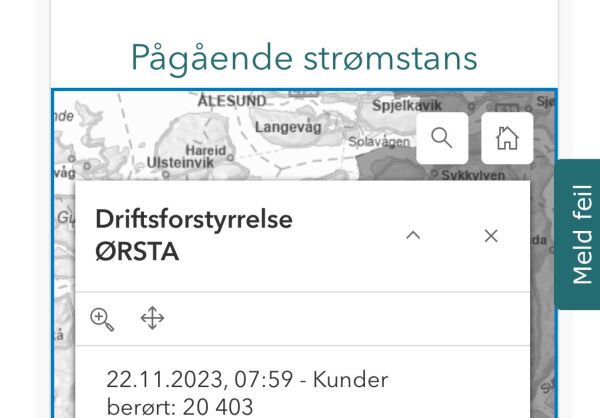 Straumlaust på Søre