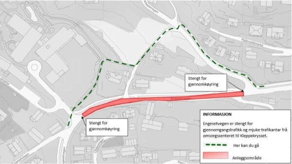Vil stengje del av Engesetvegen
