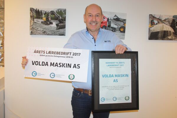 Volda Maskin vart kåra til årets lærebedrift