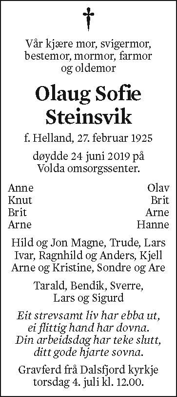 Olaug Sofie Steinsvik