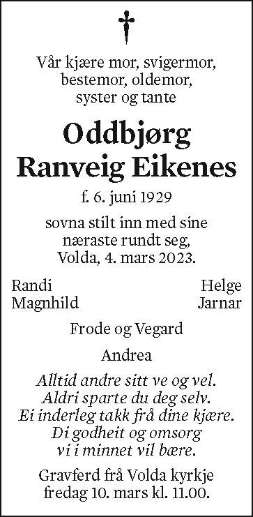 Oddbjørg Ranveig Eikenes