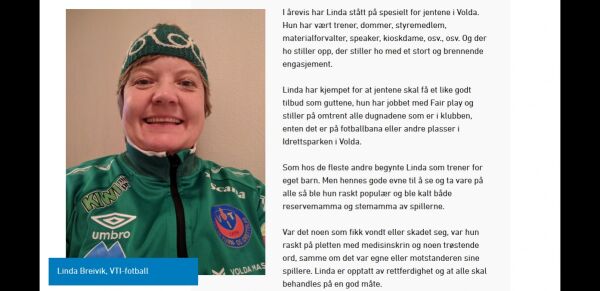 Volding nominert til eldsjel-pris