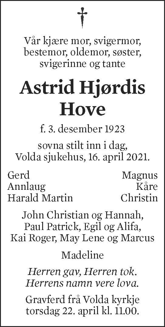 Astrid Hjørdis Hove
