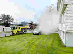 Brannøving i gamle Sollia barnehage