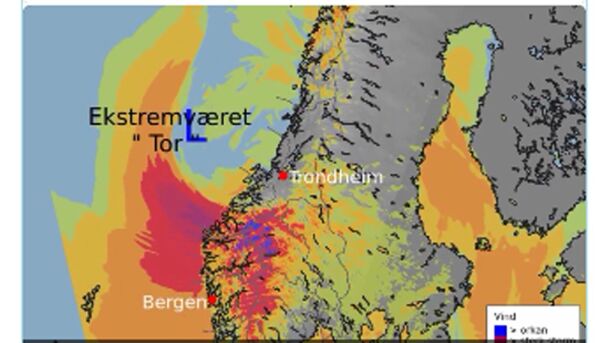 Førebur seg på mykje vind