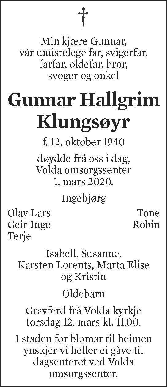 Gunnar Hallgrim Klungsøyr