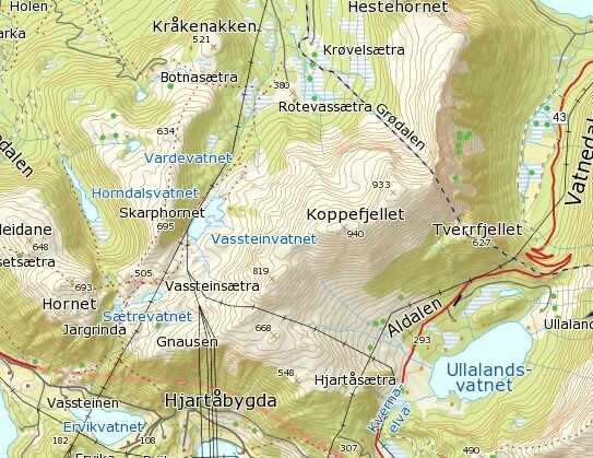 Ein person i snøskred ved Koppefjellet