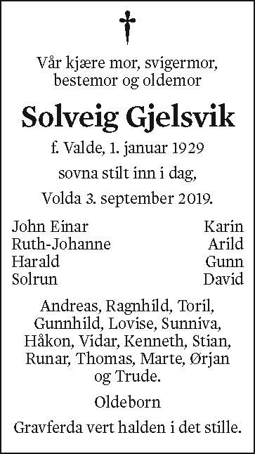 Solveig Gjelsvik