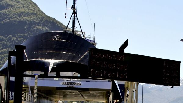 Forseinking på sambandet Volda-Lauvstad