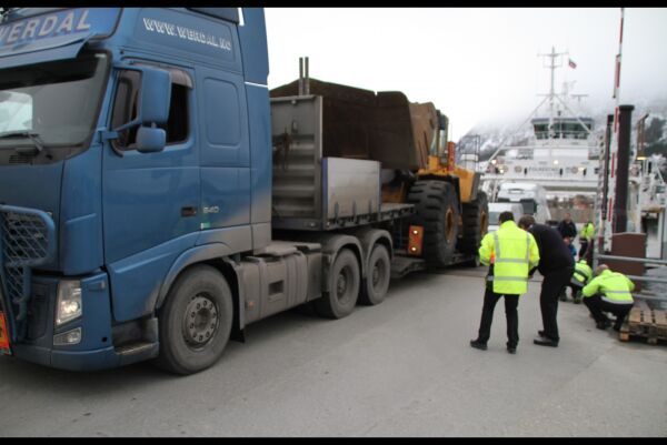 Trailer stod ferjefast