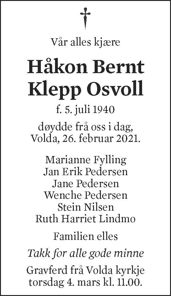 Håkon Bernt Klepp Osvoll