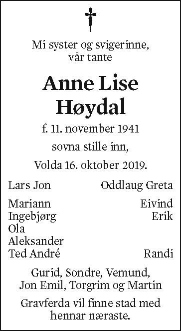 Anne Lise Høydal