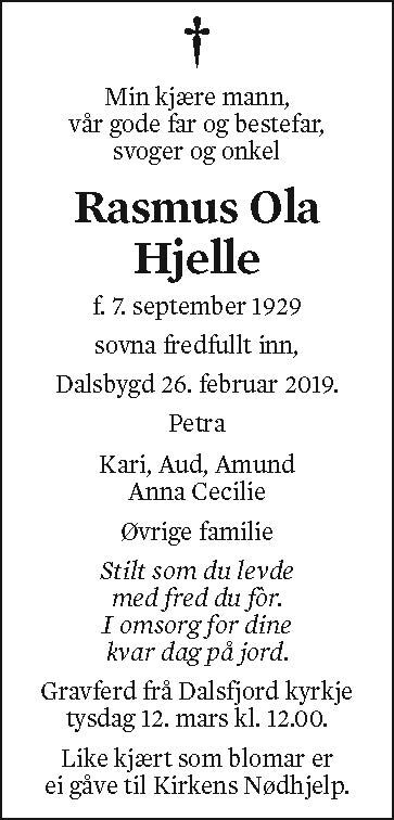Rasmus Ola Hjelle