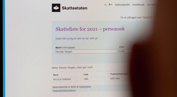 Skattelistesøk blir «gjenopna» – fleirtal på Stortinget