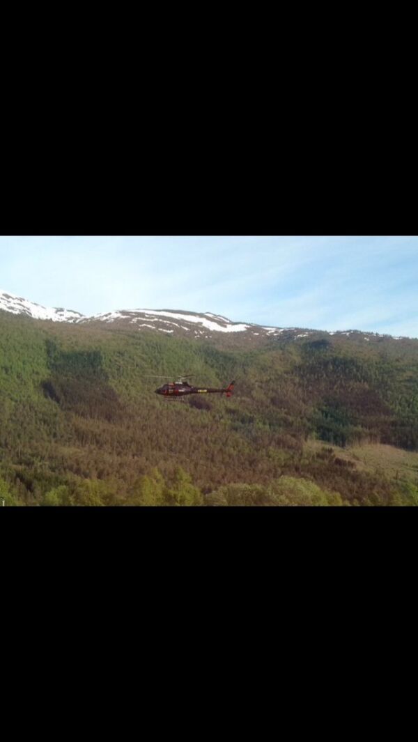 Helikoptersynfaring av kraftlinjer