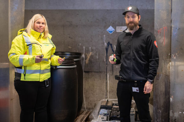 – Feilsorterte batteri er ein stor brannfare