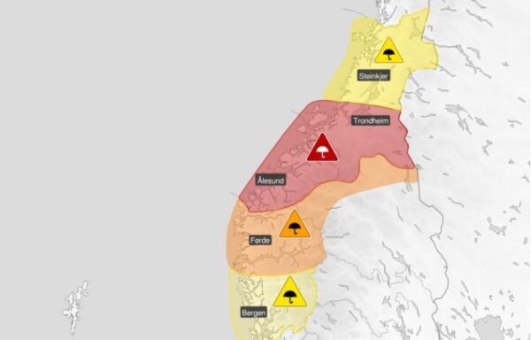 Oppgradert til raudt farenivå