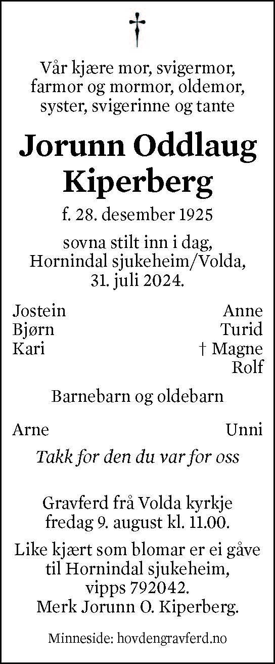 Jorunn Oddlaug Kiperberg