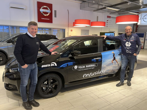 «Entusiastbil» til Volda Handball