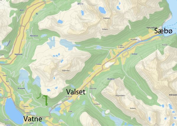 Bil på taket i Bondalen