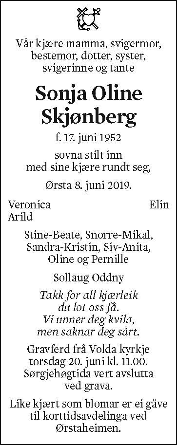 Sonja Oline Skjønberg