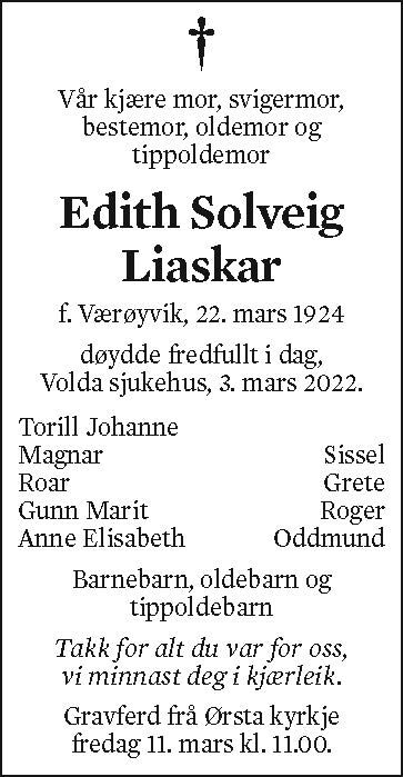 Edith Solveig Liaskar