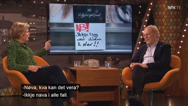 – Kva tyder «å nøv»?