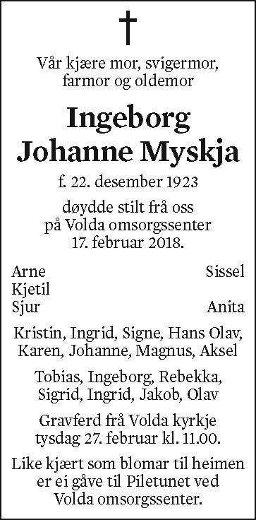 Ingeborg Johanne Myskja