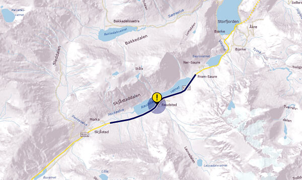 Snøskred i Skjåstaddalen