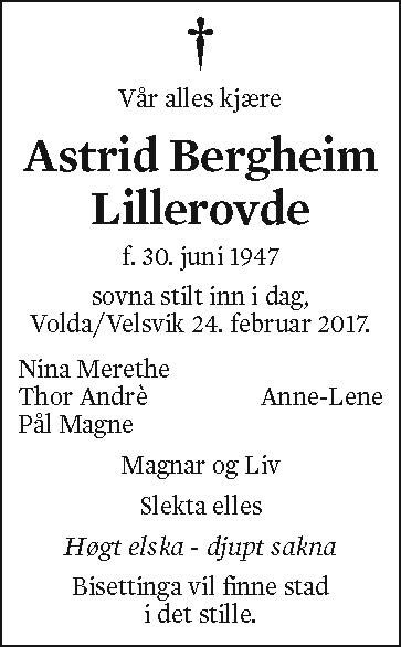 Astrid Bergheim Lillerovde