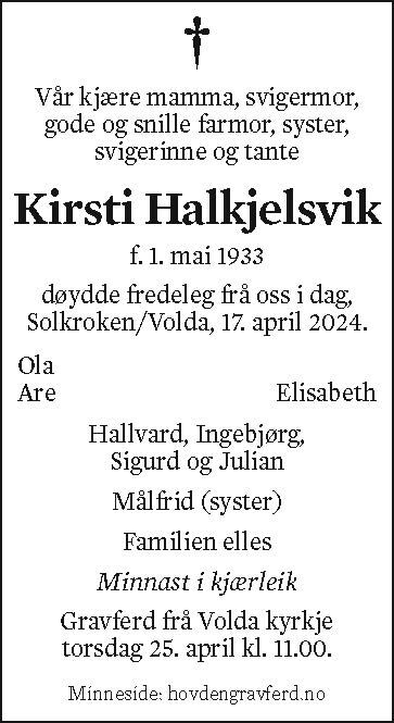 Kirsti Halkjelsvik