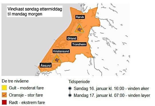 Yr melder om sterk storm og kortvarig full storm