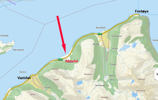 Bles  vogntog overende - E39 stengt