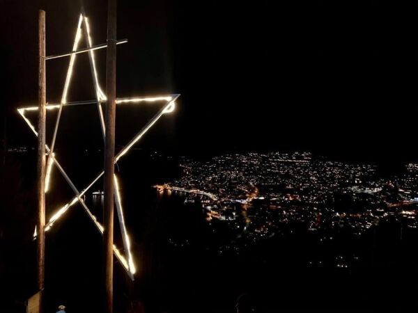 Adventstjerna som lyser over Volda