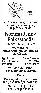 Norunn Jenny Folkestadås
