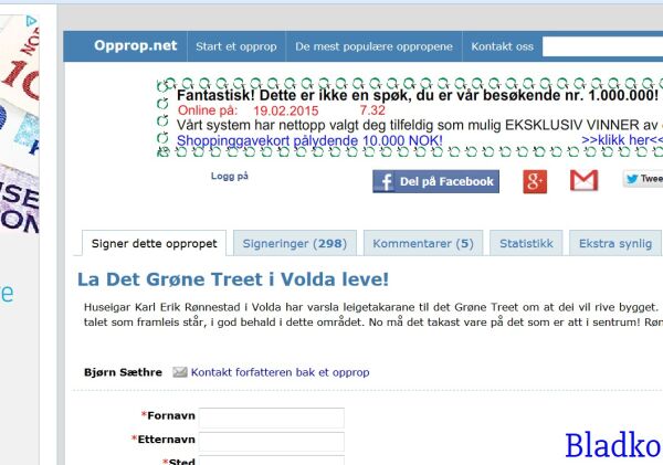 La Det Grøne Treet i Volda leve