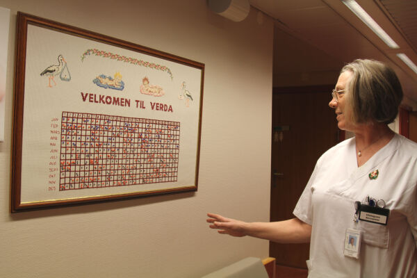Jul på fødeavdelinga